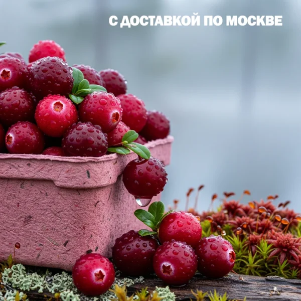 Свежая лесная клюква с доставкой по Москве